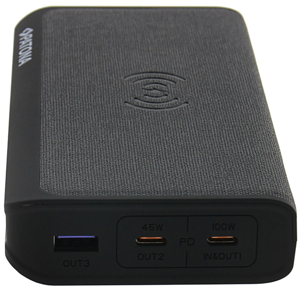 PATONA powerbanka, 20000mAh Li-lon, 2xUSB-C/1x USB-A s QI nabíjením 15W, PD 100W