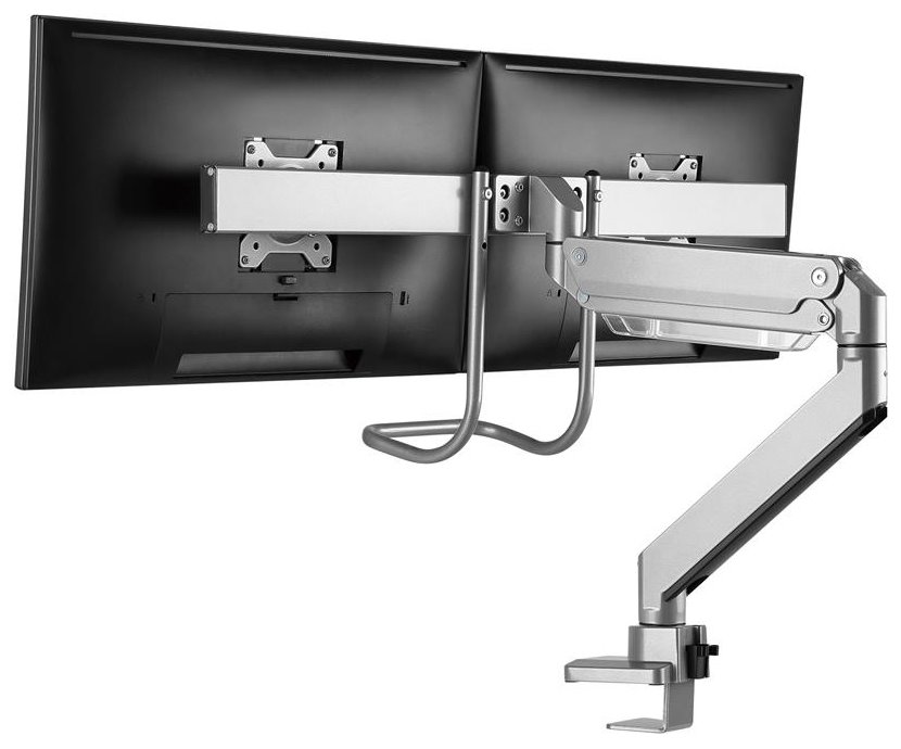 Neomounts Select  NM-D775DXSILVER / Flat Screen Desk mount (10-32") desk clamp/grommet / Silver