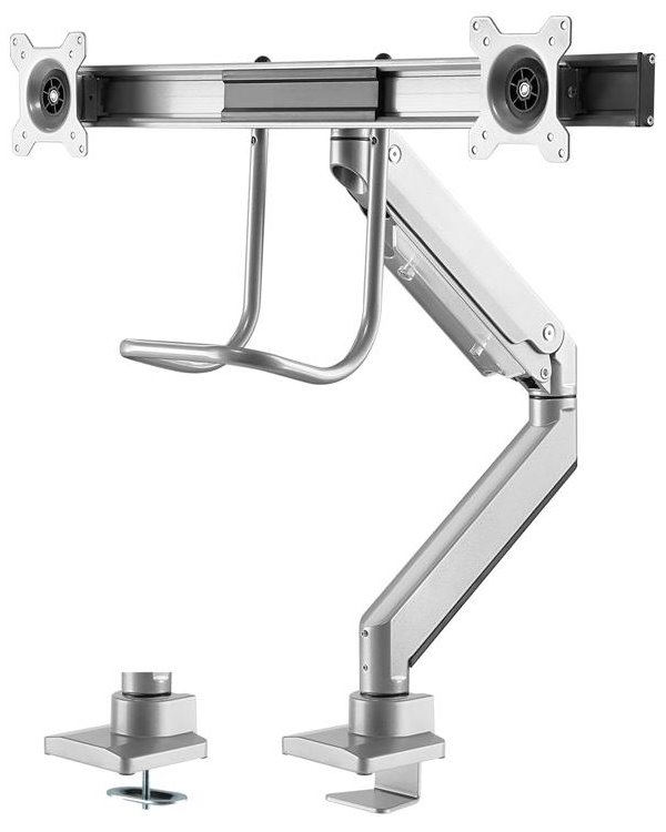 Neomounts Select  NM-D775DXSILVER / Flat Screen Desk mount (10-32") desk clamp/grommet / Silver