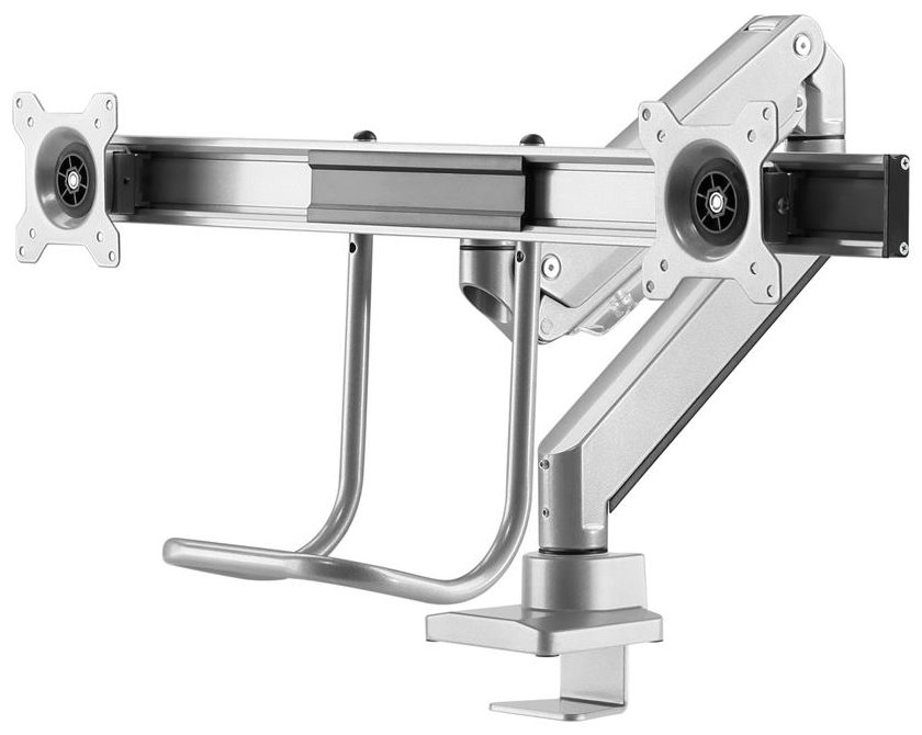 Neomounts Select  NM-D775DXSILVER / Flat Screen Desk mount (10-32") desk clamp/grommet / Silver