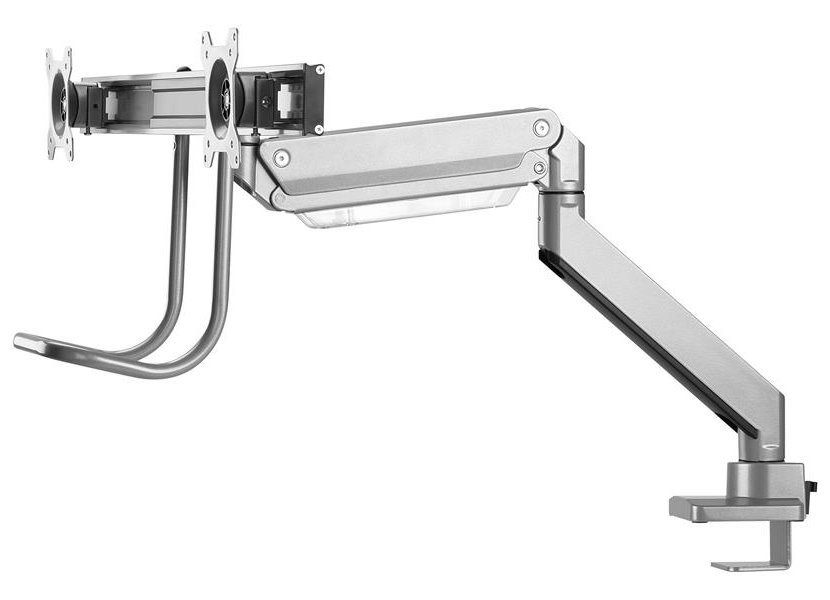 Neomounts Select  NM-D775DXSILVER / Flat Screen Desk mount (10-32") desk clamp/grommet / Silver