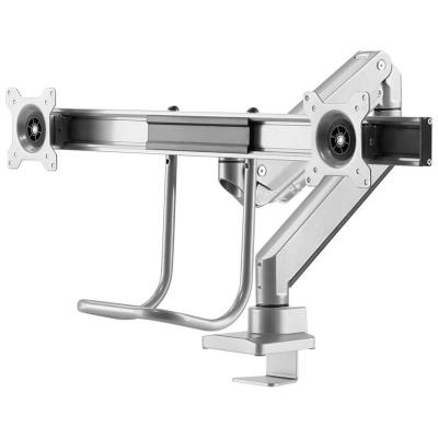 Neomounts Select  NM-D775DXSILVER / Flat Screen Desk mount (10-32") desk clamp/grommet / Silver