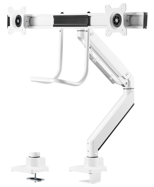 Neomounts Select  NM-D775DXWHITE / Flat Screen Desk mount (10-32") desk clamp/grommet / White