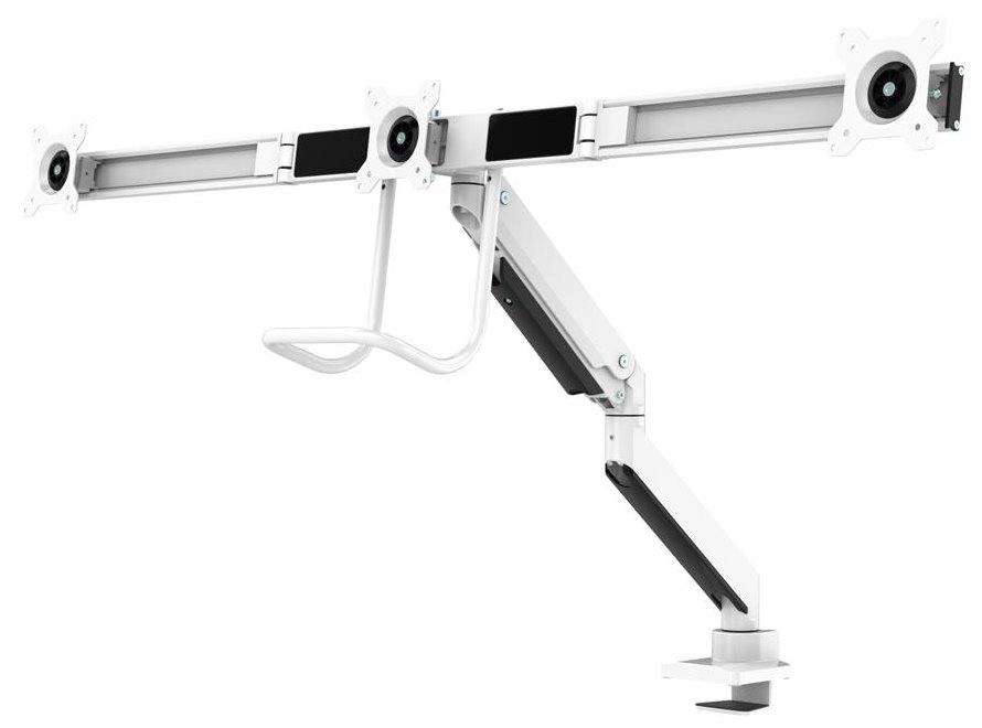 Neomounts Select  NM-D775DX3WHITE / Flat Screen Desk mount (17-27") desk clamp/grommet / White