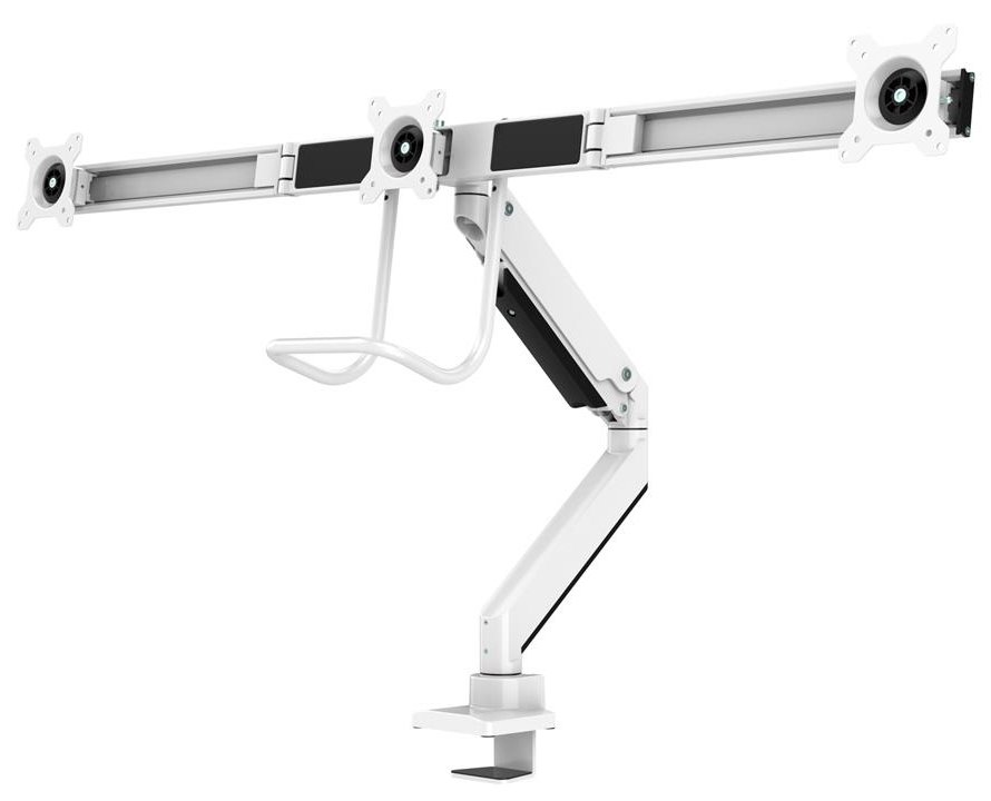 Neomounts Select  NM-D775DX3WHITE / Flat Screen Desk mount (17-27") desk clamp/grommet / White