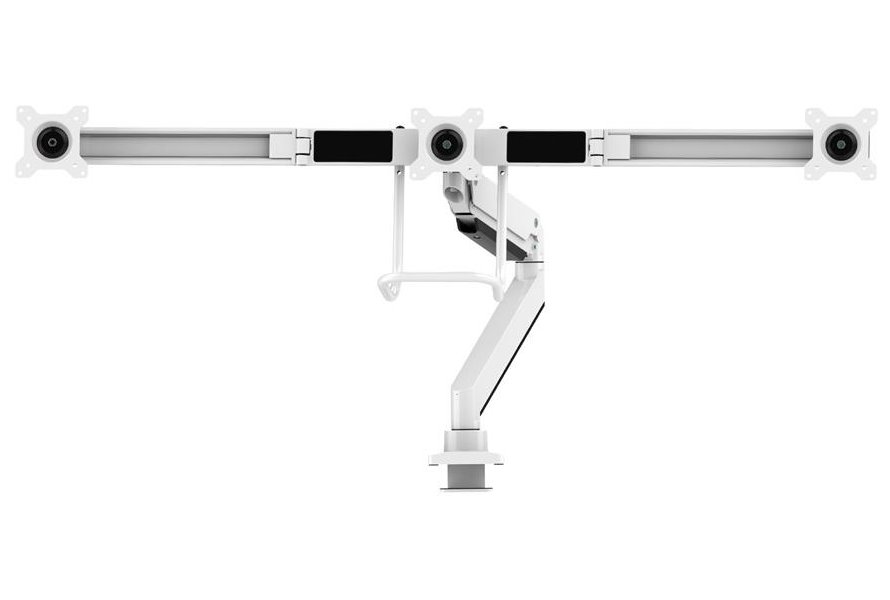 Neomounts Select  NM-D775DX3WHITE / Flat Screen Desk mount (17-27") desk clamp/grommet / White
