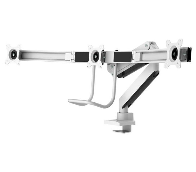 Neomounts Select  NM-D775DX3WHITE / Flat Screen Desk mount (17-27") desk clamp/grommet / White