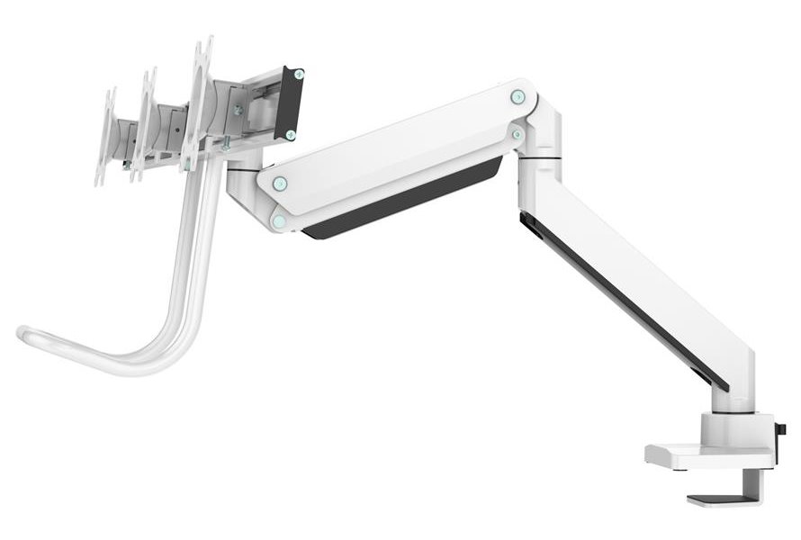 Neomounts Select  NM-D775DX3WHITE / Flat Screen Desk mount (17-27") desk clamp/grommet / White