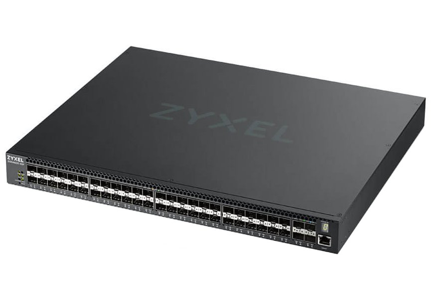 ZyXEL XGS4600-52F L3 Managed Switch, 48 port Gig SFP and 4x 10G SFP+, stackable, dual PSU