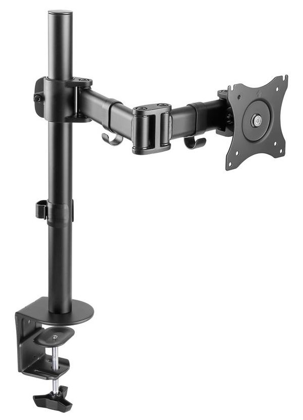 Neomounts Select NM-D135BLACK/Držák displeje/na stůl/10-27"/svorka+průchodka/VESA 100X100/nosn. 8kg/černý