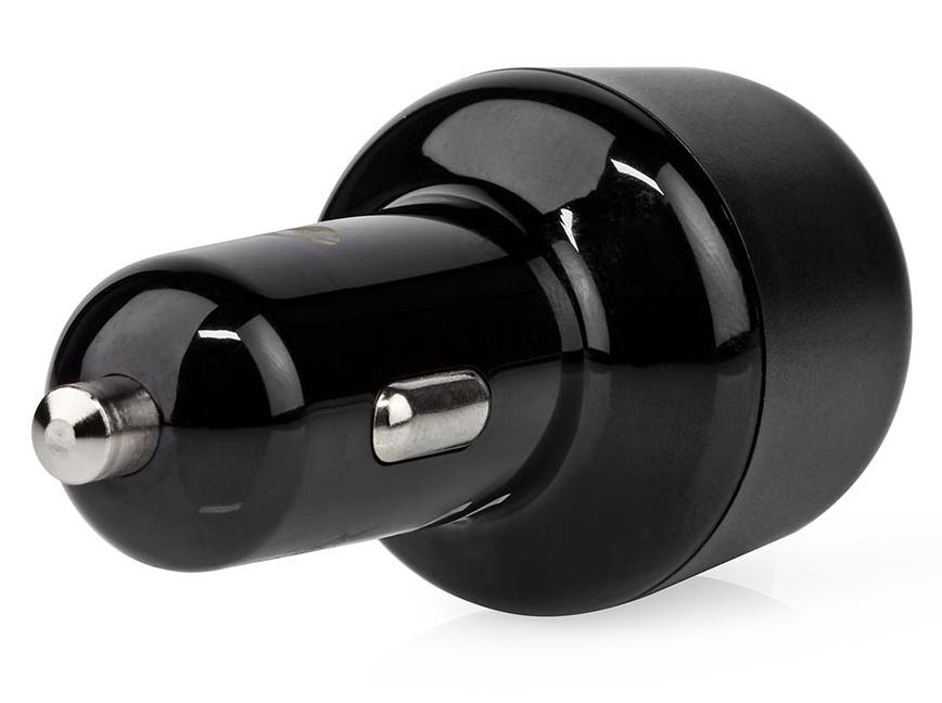NEDIS nabíječka do auta/ 65 W/ 12 - 24 V DC/ 3.25 A/ USB-A/ USB-C/ automatická volba napětí/  černá