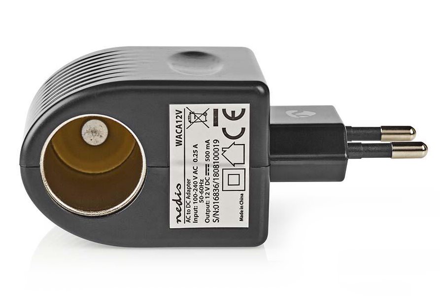 NEDIS síťový adaptér/ Euro / 6 W/ Typ C/ 100 - 240 V AC 50/60 Hz/ 12 V DC/ síťové napájení/ 0.25 A/ černý