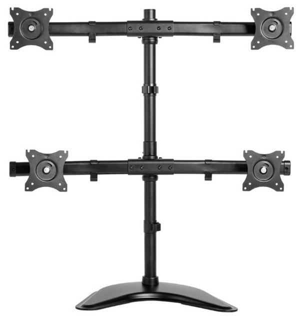 Neomounts Select  NM-D335D4BLACK / Flat Screen Desk mount (10-27") desk clamp/stand/grommet / Black