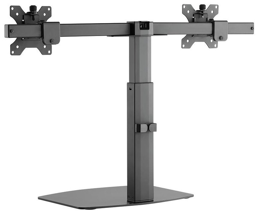Neomounts FPMA-D865DBLACK /Držák displeje/na stůl/10-27"/stojan/VESA 100X100/nosn.2x6kg/2 displeje/černý