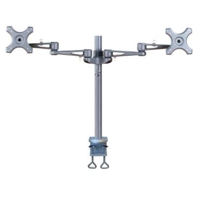 Neomounts FPMA-D935D /Držák displeje/na stůl/14-27"/svorka/3čepy/VESA 100X100/nosn.2x6kg/2 displeje/stříbrný