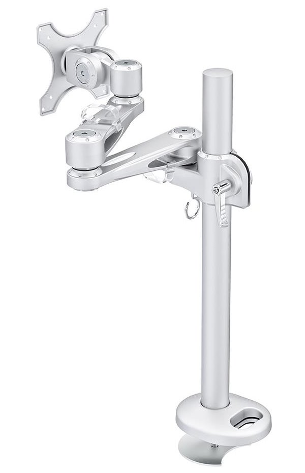 Neomounts FPMA-D935G /Držák displeje/na stůl/10-30"/průchodka/3čepy/VESA 100X100/nosn.10kg/1 displej/stříbrný