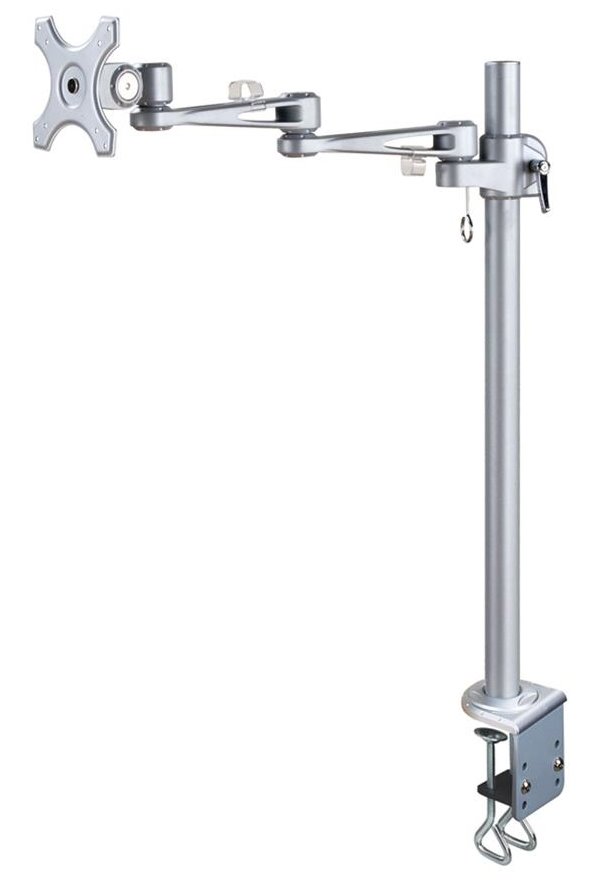 Neomounts FPMA-D935POLE70 /Držák displeje/na stůl/10-30"/svorka/3čepy/VESA 100X100/nosn.10kg/1 displej/stříbrný