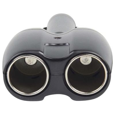 NEDIS univerzální DC/DC napájecí adaptér/ auto adaptér/ 120 W/ 10 A/ 2x 12 V DC zásuvka/ černý