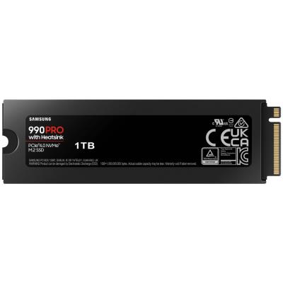 SAMSUNG 990 PRO 1TB Heatsink SSD / M.2 2280 / PCIe 4.0 4x NVMe / Interní