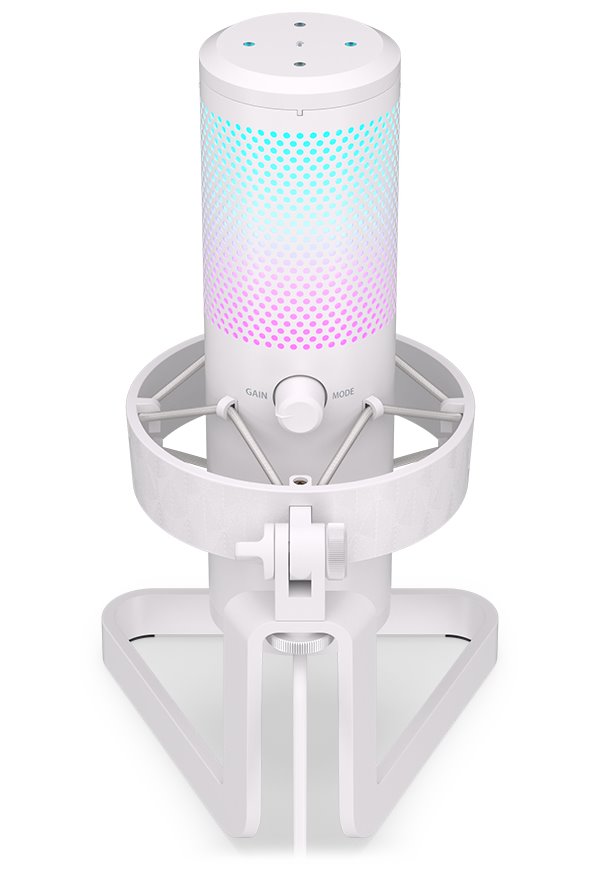 Endorfy streamovací mikrofon  AXIS Streaming OWH / RGB efekt / stojánek / USB / bílý