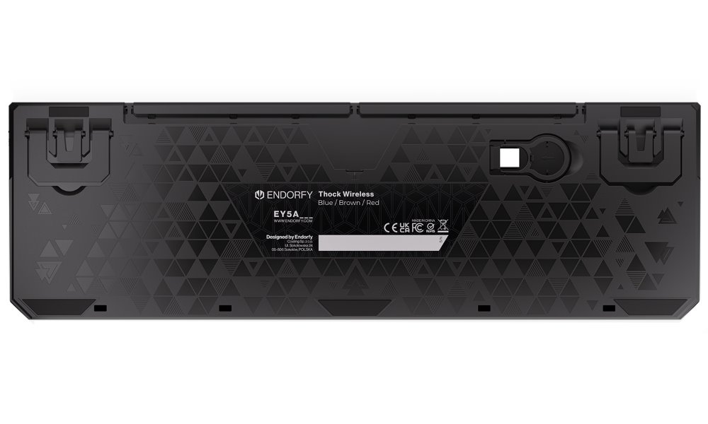Endorfy herní klávesnice Thock Wireless Red / red sw. / bezdrátová / mechanická / US layout / černá RGB