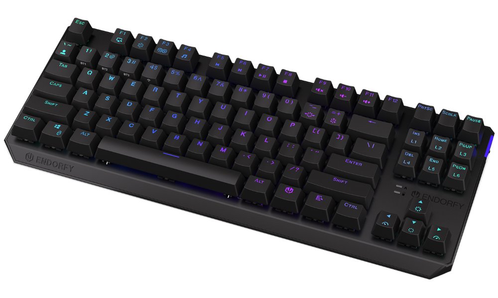 Endorfy herní klávesnice Thock TKL Wireless Black / RGB / black sw. / bezdrátová / mechanická / US layout / černá
