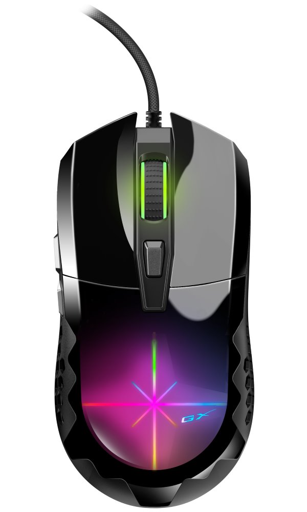 GENIUS GX GAMING Scorpion M715/ drátová/ 3D RGB podsvícení/ 800-7200 dpi/ USB/ 6tlačítek/ černá