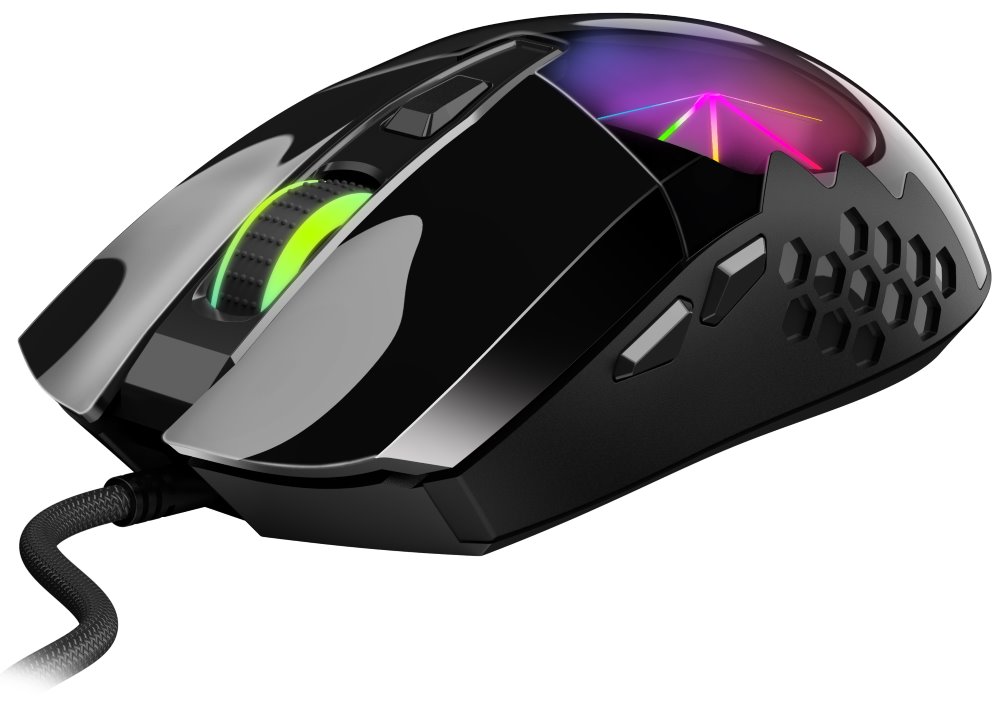 GENIUS GX GAMING Scorpion M715/ drátová/ 3D RGB podsvícení/ 800-7200 dpi/ USB/ 6tlačítek/ černá