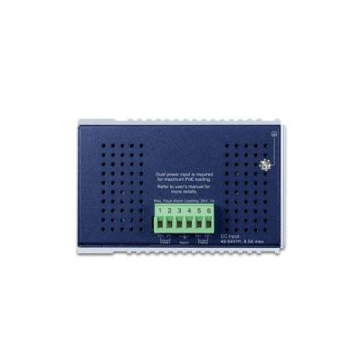 Planet IGS-4215-4UP4T2S průmyslový L2 switch, 8x1Gb, 2x1Gb SFP, 4x PoE 802.3bt 240W, 48-54VDC, -40~75°C, IP30