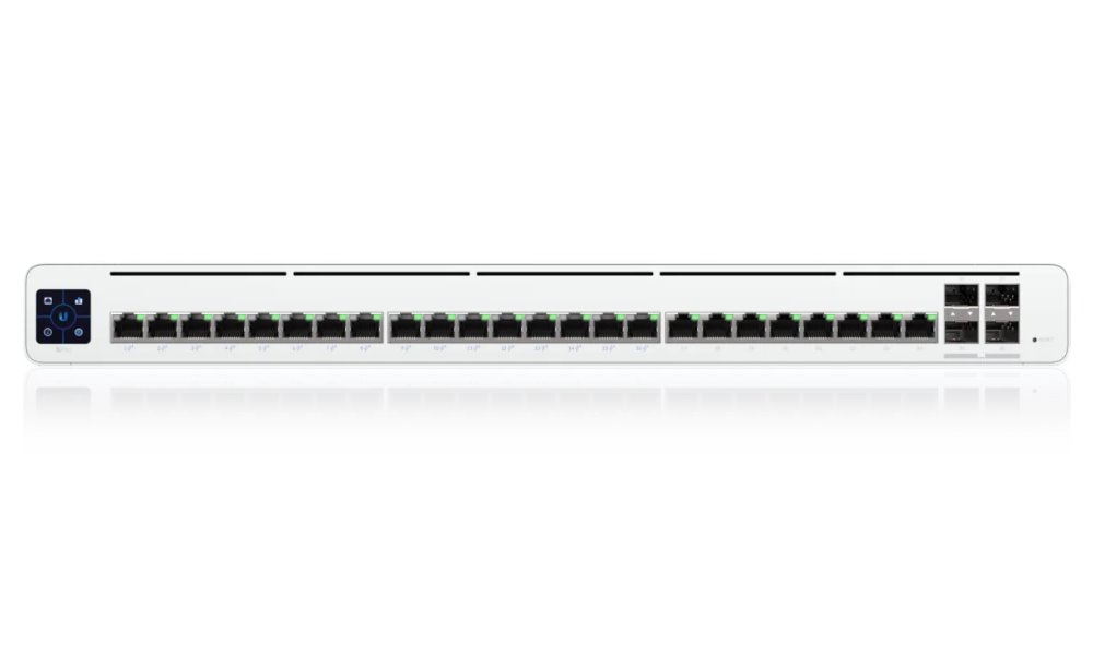 Ubiquiti UISP Switch Pro - 24x GbE, 4x SFP+, 16x PoE Out 27V (PoE budget 220 W)