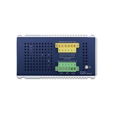 Planet IGS-6329-8UP2S4X průmyslový L3 switch, 8x1Gb, 2x2.5Gb SFP, 4x10Gb SFP+, PoE 802.3bt 360W, 48-54VDC, -40~75°C