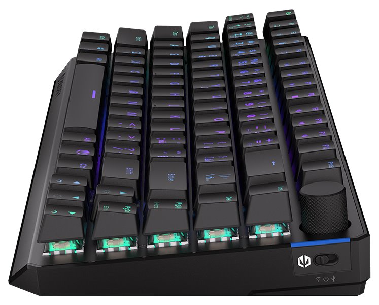 Endorfy herní klávesnice Thock 75% Wireless Black /RGB/ black sw. / bezdrátová / CZ / SK lay. / zkrácená /černá