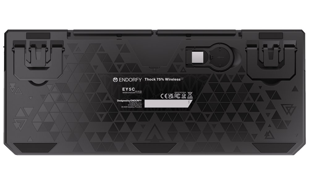 Endorfy herní klávesnice Thock 75% Wireless Black /RGB/ black sw. / bezdrátová / CZ / SK lay. / zkrácená /černá