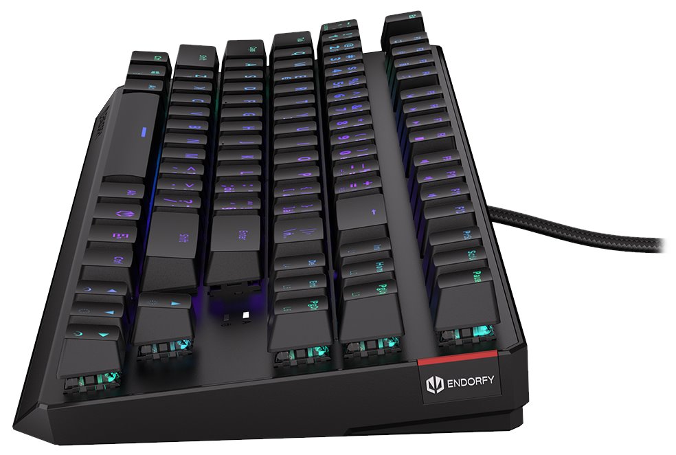 Endorfy herní klávesnice Thock TKL Kailh RD RGB /USB/ red sw. / drátová / mechanická / CZ/SK layout / černá RGB