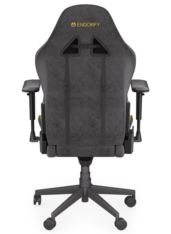 Endorfy herní židle Scrim YL / kombinace textil / kůže / černožlutá