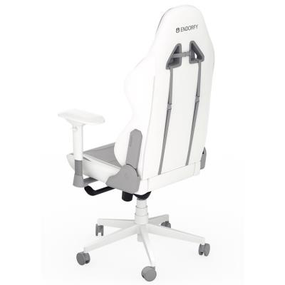 Endorfy herní židle Scrim OWH / kombinace textil / kůže/ bílá