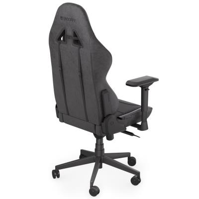 Endorfy herní židle Scrim BK / kombinace textil / kůže / černá