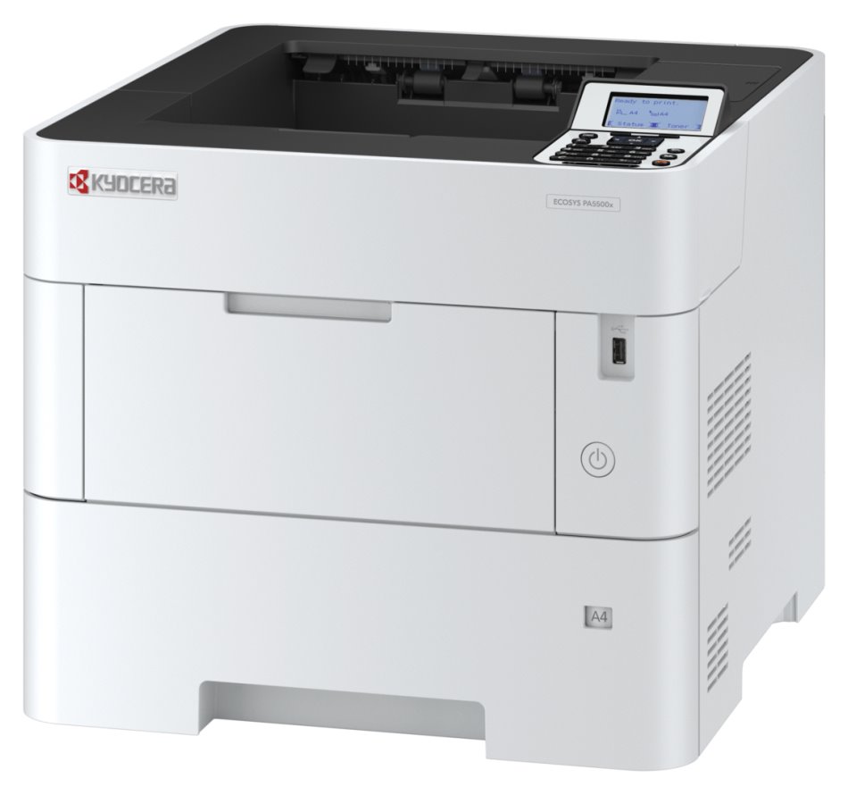 Kyocera ECOSYS PA5500x/ A4/ 55ppm/ 1200x1200 dpi/ PCL+PS3/ 512MB RAM/ Duplex/ USB/ LAN