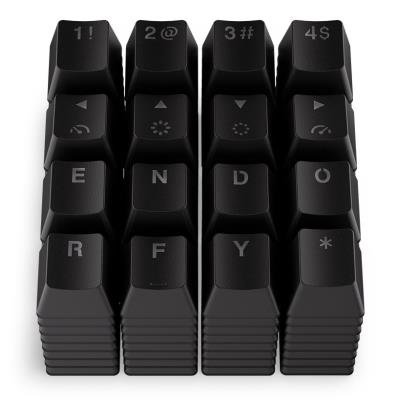 Endorfy set kláves KC124 BK Dbl. Shot / 124 kláves / černé