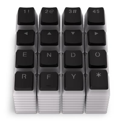 Endorfy set kláves KC104 Pudd. Dbl. shot / 104 kláves / průhledné / černé