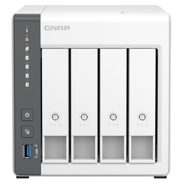 QNAP TS-433-4G   4x SATA/ 4GB RAM/ 1x GbE/ 1x 2,5GbE/ 2x USB 2.0/ 1x USB 3.2