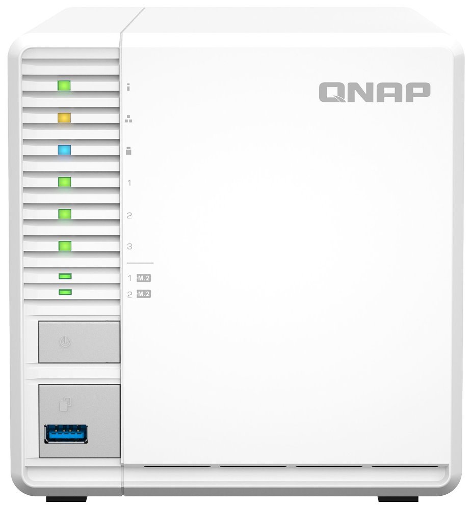 QNAP TS-364-4G   3x SATA, 4GB RAM, 2x M.2 NVMe sloty, 3x USB, 1x 2,5GbE, 1x HDMI 1.4b