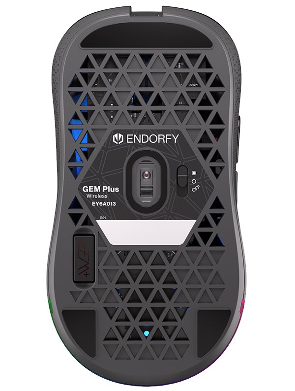 Endorfy myš GEM Plus Wireless PAW3395 / Khail GM 8.0 / bezdrátová / černá