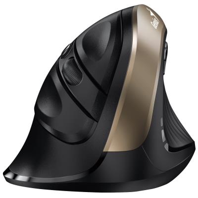 GENIUS Ergo 8250S Champagne Gold/ vertikální/ 1600 dpi/ bezdrátová/ 6tlačítek/ tichá/ černozlatá