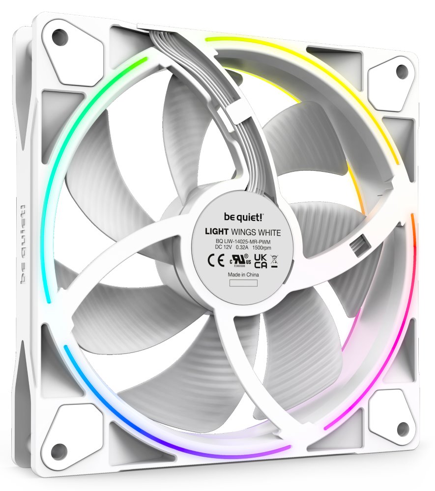 Be quiet! / ventilátor Light Wings White / 140mm / PWM / 3-pack / bílý