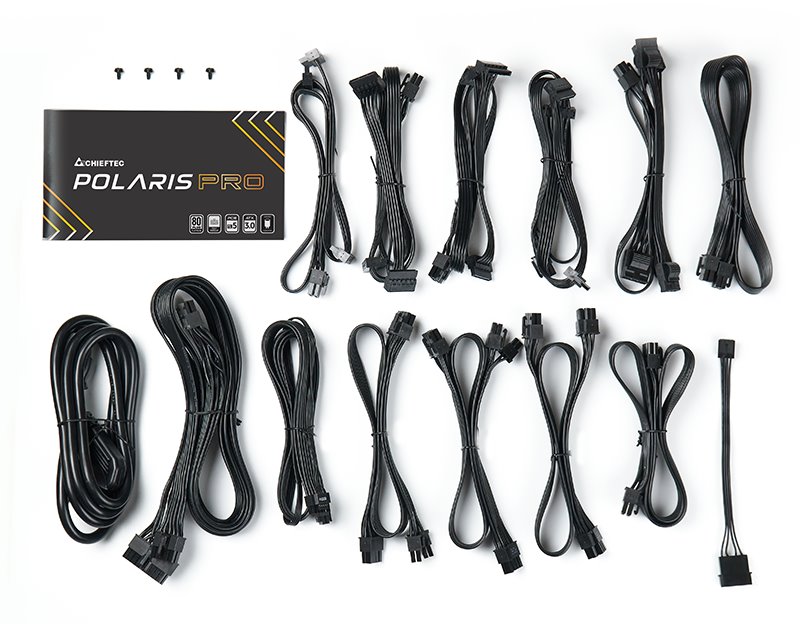 CHIEFTEC zdroj Polaris Pro / 1300W/ ATX3.0 / 135mm fan / akt. PFC / modulární kabeláž / 80PLUS Platinum