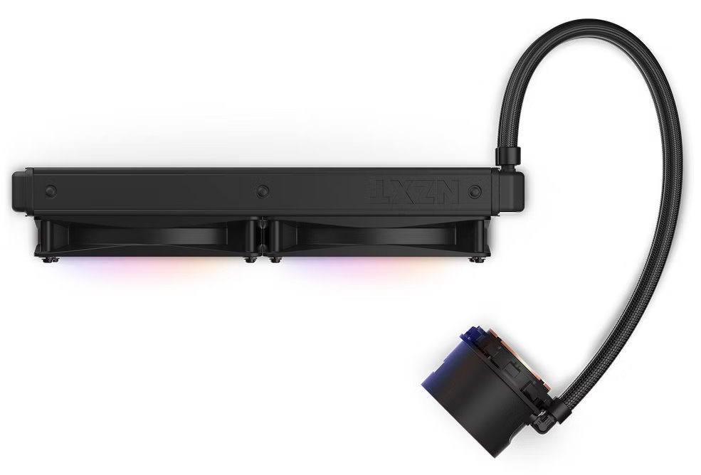 NZXT vodní chladič Kraken 280 RGB / 2x140mm fan / 4-pin PWM / LCD disp. / 6 let