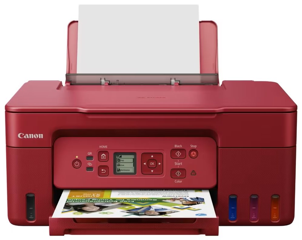 CANON PIXMA G3472 / A4 / print+scan+copy/ 11/6 ppm/ 4800x1200 / WiFi/ USB/ červená