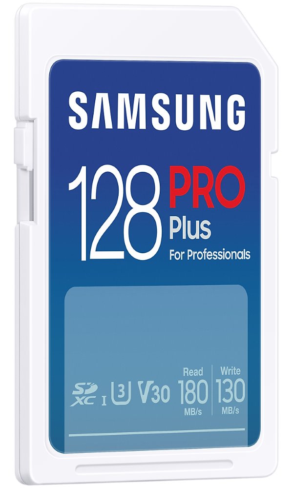 SAMSUNG PRO Plus SDXC 128GB / CL10 UHS-I U3 / V30