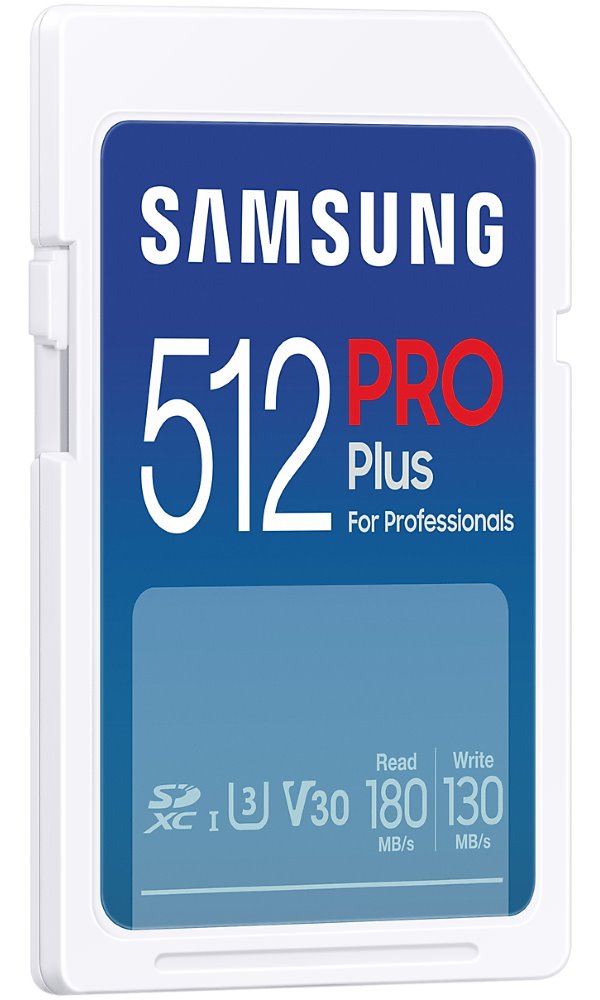 SAMSUNG PRO Plus SDXC 512GB / CL10 UHS-I U3 / V30